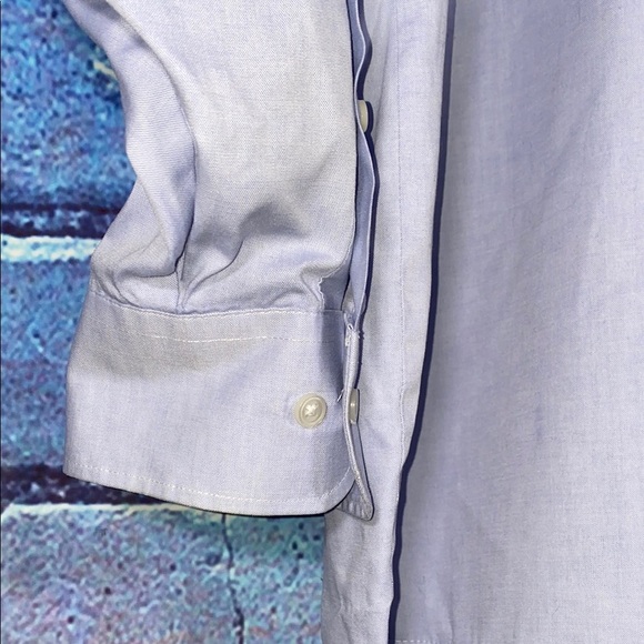 Geoffrey Beene Men's Button Down Shirt Light Blue Size 34/35 Wrinkle Free - Picture 4 of 8